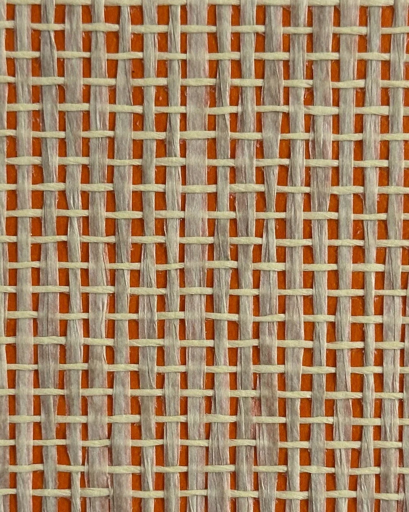 Paperweave Wallpaper 005 Orangered - Nāturae - Australia's Finest Natural Wallcoverings
