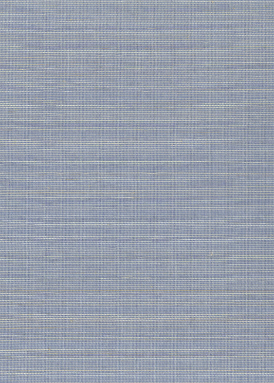 Abaca 0101 Grey&Blue natural wallcovering swatch