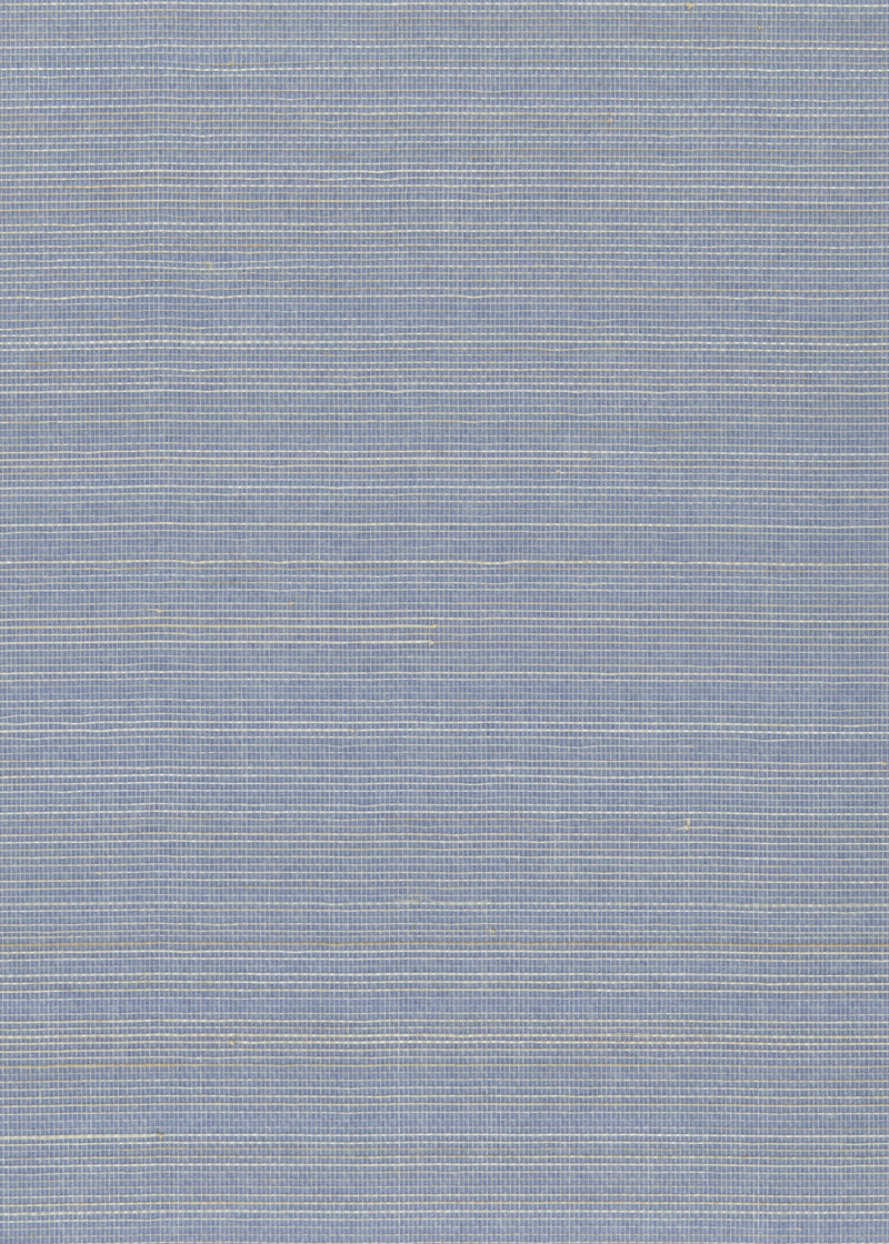 Abaca 0101 Grey&Blue natural wallcovering swatch