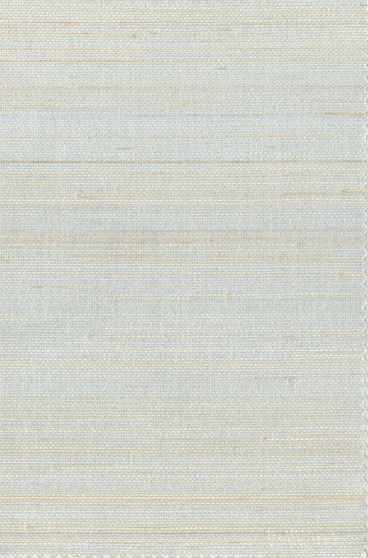 Abaca 0127 Silver In White natural wallcovering swatch