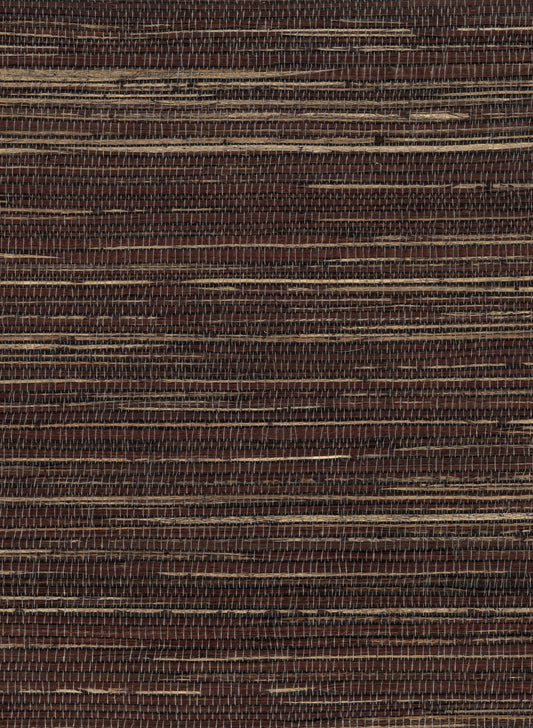 Hemp 1067 Dark Earth natural wallcovering swatch