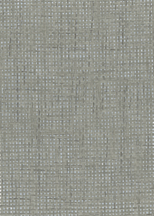 Paperweave 6537 Silver & Gray natural wallcovering swatch