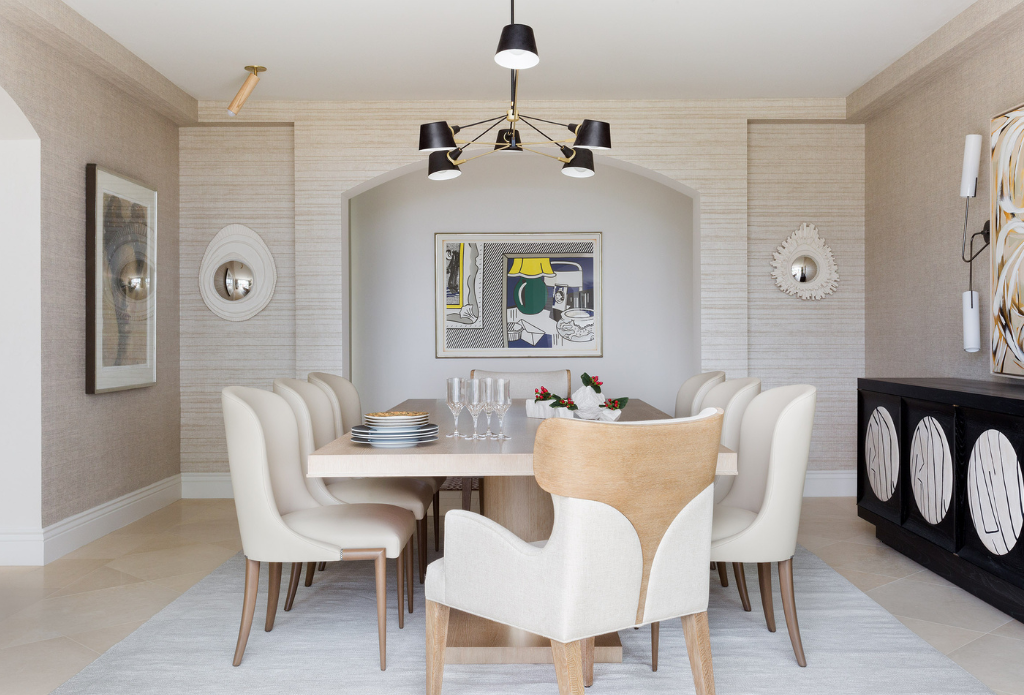 Natural Dining Room Wallpaper